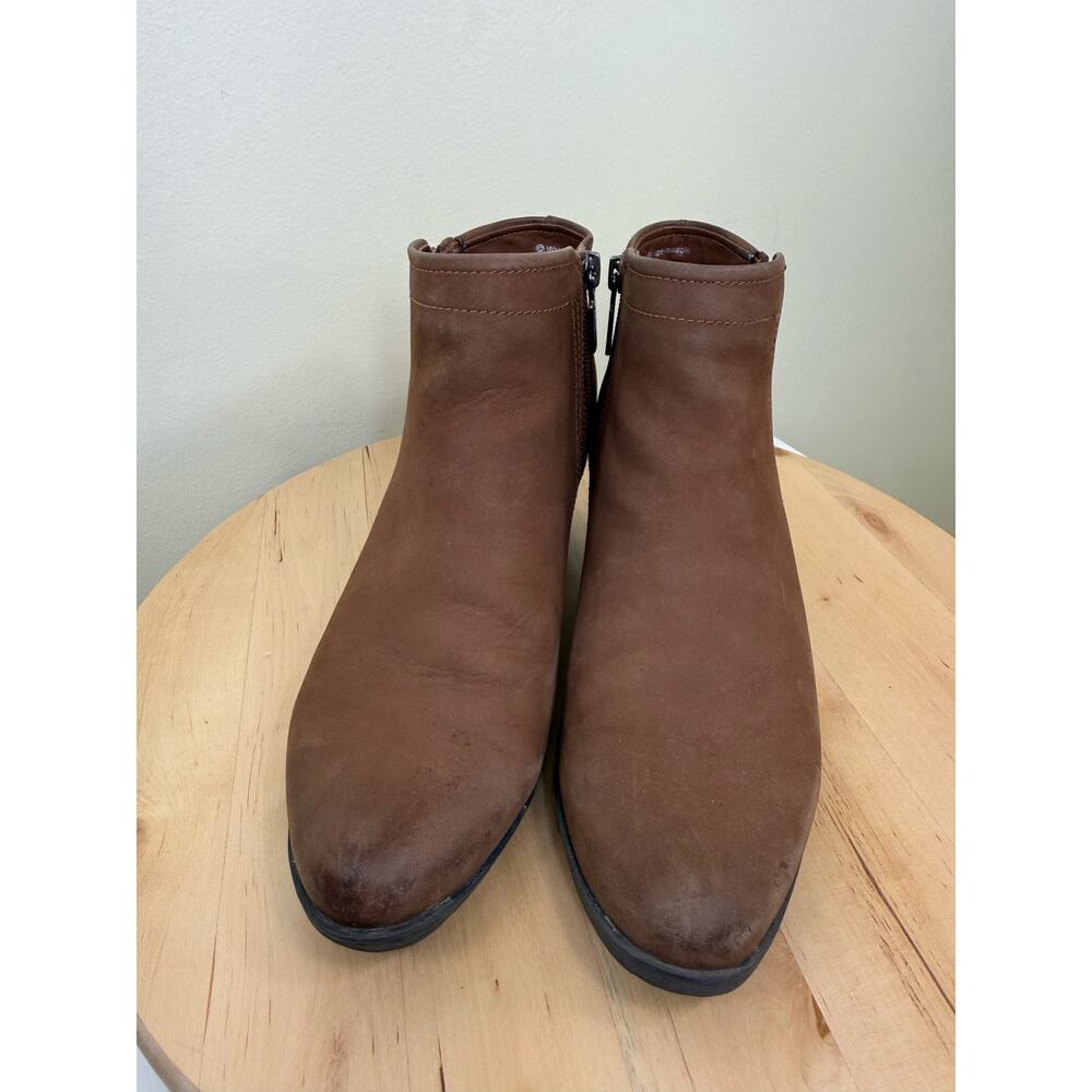 Blondo Valli Waterproof Nubuck Ankle Booties Brown Size 7